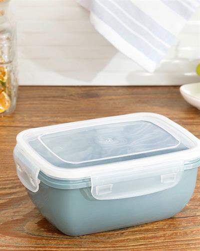 Stella Кутия За Съхранение Правоъгълен Пластмаса 800 мл Тъмен селадон