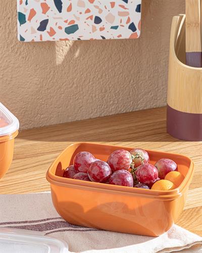 Stella Кутия За Съхранение Правоъгълен Пластмаса 800 мл Оранжев