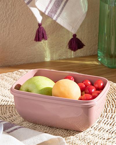 Stella Кутия За Съхранение Правоъгълен Пластмаса 800 мл Тъмнорозов