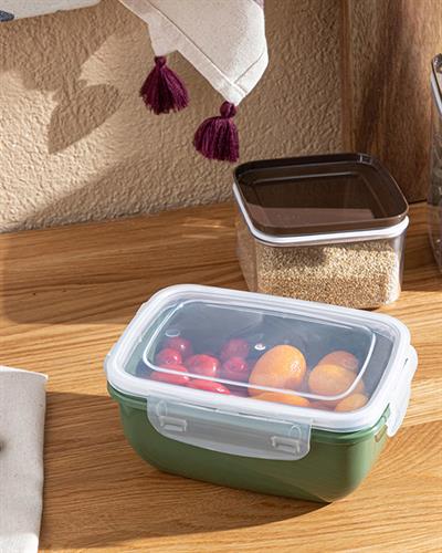 Stella Кутия За Съхранение Правоъгълен Пластмаса 800 мл Зелен