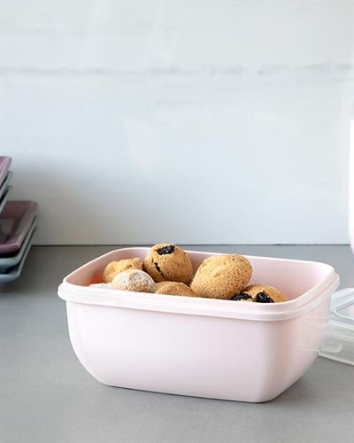 Stella Кутия За Съхранение Правоъгълна, Пластмасов, Розово, 800 Ml