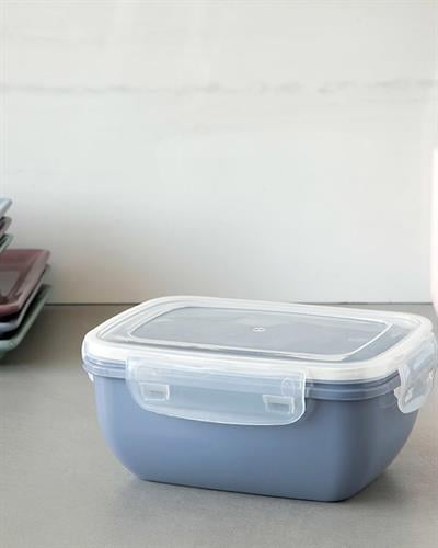 Stella Кутия За Съхранение Правоъгълна, Пластмасов, Синьо, 800 Ml