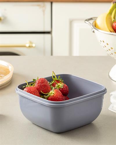 Stella Кутия За Съхранение Квадратна, Пластмасов, Синьо, 900 Ml