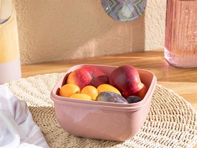 Stella КУТИЯ ЗА СЪХРАНЕНИЕ Квадратна Пластмасов 900 ml DarkPink