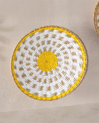 Stena Straw Wall Accessory 30x5 cm Natural - Yellow