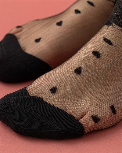 Sterre Нюд Чорап Дамски Единичен, Памучен, Черно, 36-40