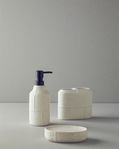 Steve Комплект За Баня 3 бр. Керамика 8x21+14x12+14x3,5 см Кремав