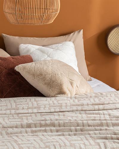 Stitch Одеяло Единичен С мек памук 150x200 см Каменно сив..