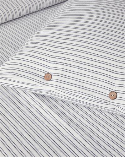 Stitch Line Спално Бельо Компле Двоен Размер, Боядисана Нишка, Тъмно Синьо, 200 X 220 Cm