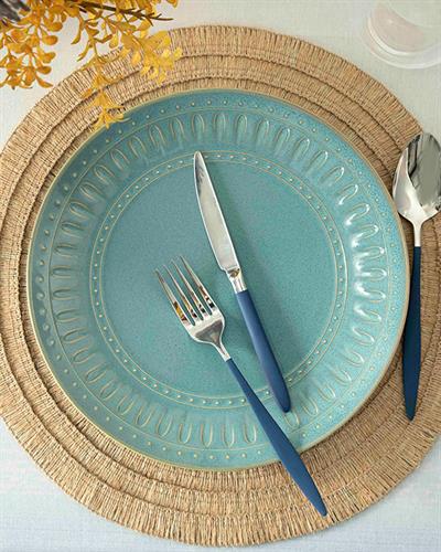 Stoic Чиния За Сервиране Керамика, Зелено, 27 Cm