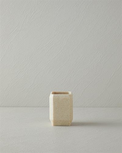 Stone 3 pcs Bathroom Set 17,5X11X18 cm Beige