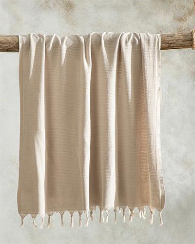Stonewash Пещемал Памучен 85x150 см Бежов