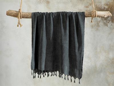 Stonewash Пещемал Памучен 85x150 см Антрацит