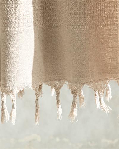 Stonewash Пещемал Памучен 85x150 см Бежов