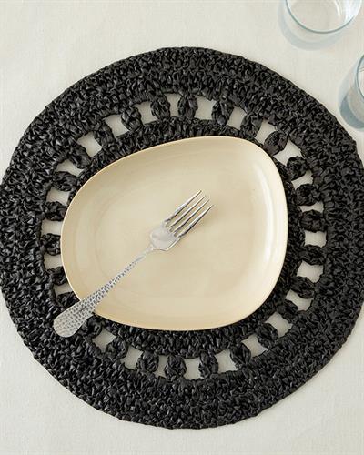 Straw Rope Американзки Сервиз Антрацит, 37 Cm