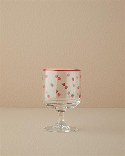 Strawberry Чаша 3 бр. Стъкло 300 мл Червен
