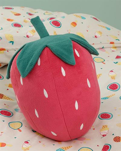 Strawberry Polyestere Decorative Cushion 35x30 cm Pink