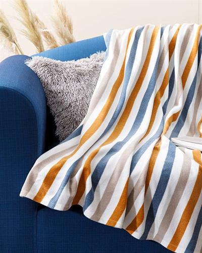 Stripe Тв Одеяло Полар 120x170 см Горчица