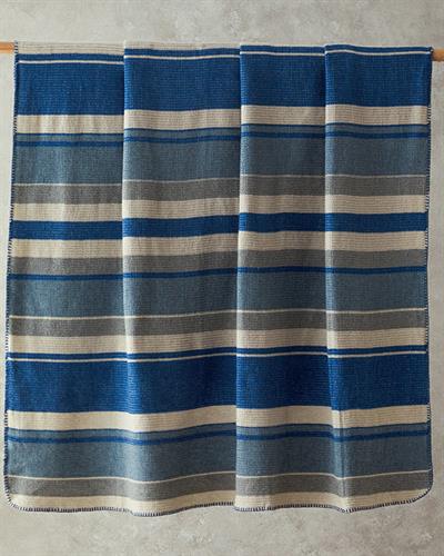 Striped Одеяло Единичен Четири сезона 150x200 см Син
