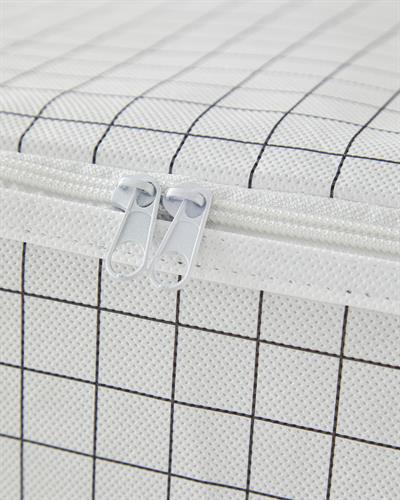 Striped Калъф За Дрехи 30x22x18 cm Бял