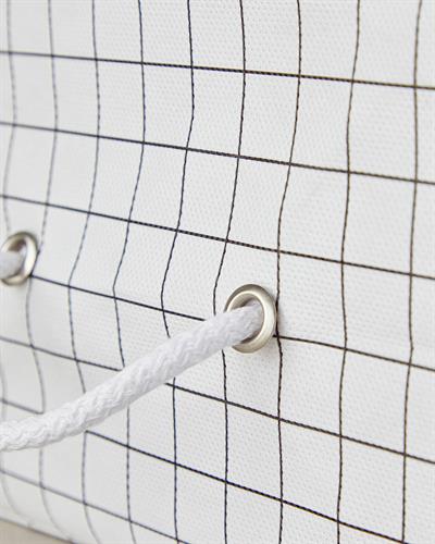 Striped Калъф За Дрехи 30x22x18 cm Бял