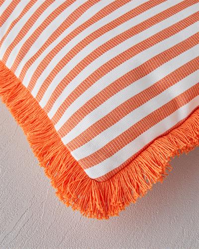 Striped Декоративна Възглавница 35x50 см Оранжев