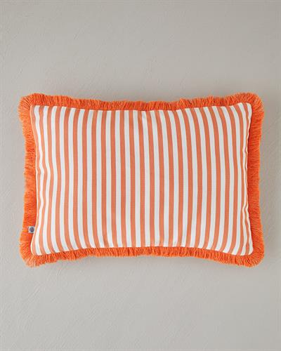 Striped Декоративна Възглавница 35x50 см Оранжев