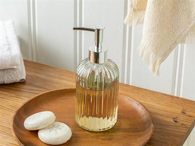 Striped ДОЗАТОР ЗА ТЕЧЕН САП 8x8x19 cm Transparent