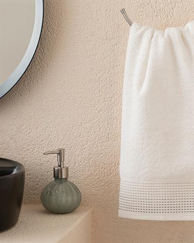 Stripes Хавлия За Лице На Райета, Екру, 50 X 76 Cm