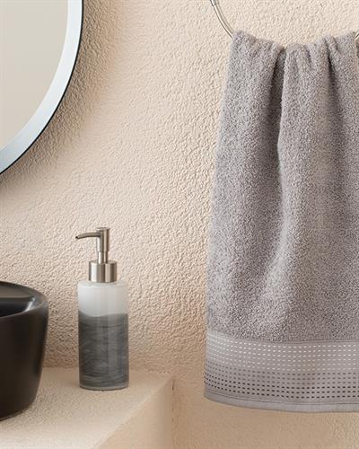 Stripes Хавлия За Лице На Райета, Сиво, 50 X 76 Cm