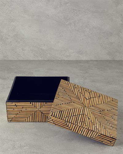 Strıpy Декоративна Кутия Бамбук 22x22x10см Натурален