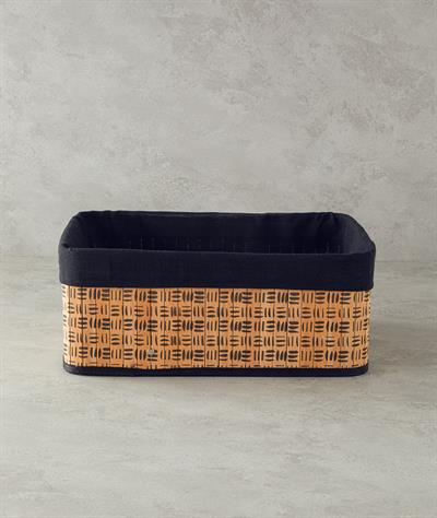 Stripy Кошница Бамбук 40x30x16 см Натурален
