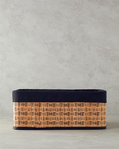 Stripy Кошница Бамбук 40x30x16 см Натурален