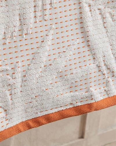 Sukulent Хавлия За Баня От Жакард, Памучен, Екрю, 70 X 140 Cm