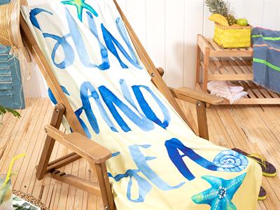 Summer ПЛАЖНА ХАВЛИЯ Отпечатано 80x150 cm Yellow.