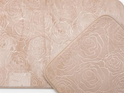 Summer Rose ПОСТЕЛКА ЗА БАНЯ КО С нехлъзгащ се гръб 60x100 - 50x60 cm Beige