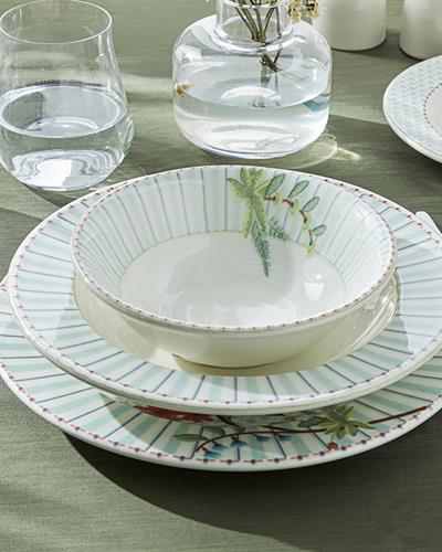 Summery Сервиз За Хранене Порцелан, Светло Синьо, 8 Броя За 2 Души