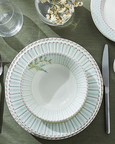 Summery Сервиз За Хранене Порцелан, Светло Синьо, 8 Броя За 2 Души