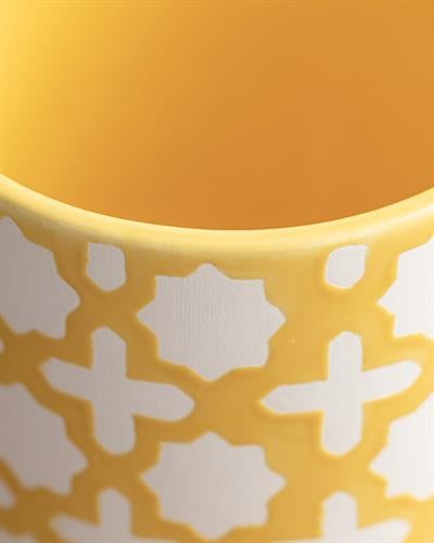 Sun Garden Саксия 16.5x16.5x14.3 см Жълт