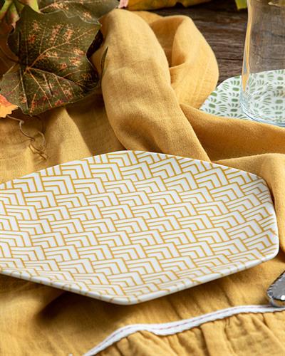 Sunbeam Porcelain Dessert Plate 19 cm Yellow