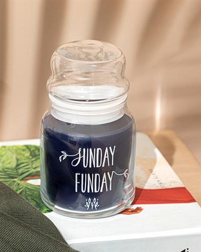 SUNDAY FUNDAY Scented Candle 195 gr Light Blue
