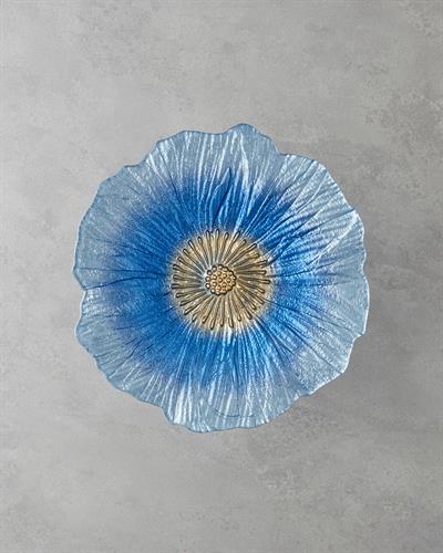 Sunflower Стойка За Кекс Стъкло 28 см Син