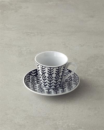 Sunline Комплект С Чаши За Кафе 4 части за 2 души 80 мл Черен