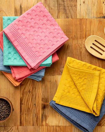 Sunny Кърпа За Сушене Памук 30x30 см Оранжев