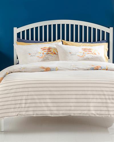 Sunny Beach Комплект Спално Бель Единичен Размер, Памучен, Бежово, 160 X 220 Cm