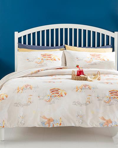 Sunny Beach Комплект Спално Бель Единичен Размер, Памучен, Бежово, 160 X 220 Cm