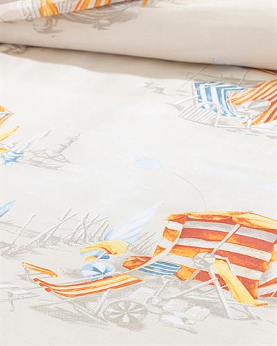 Sunny Beach Комплект Спално Бель Единичен Размер, Памучен, Бежово, 160 X 220 Cm