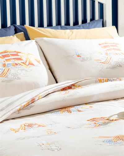 Sunny Beach Комплект Спално Бель Единичен Размер, Памучен, Бежово, 160 X 220 Cm