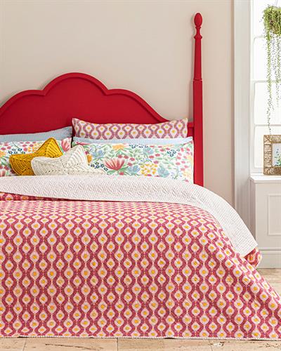 Sunny Side Универсална Покривка За Легло Единичен Размер, Розово, 160 X 220 Cm