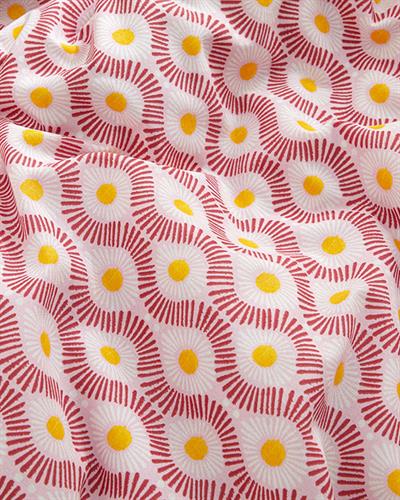 Sunny Side Спално Бельо Единичен Размер, Лесно За Гладене, Розово, 160 X 220 Cm